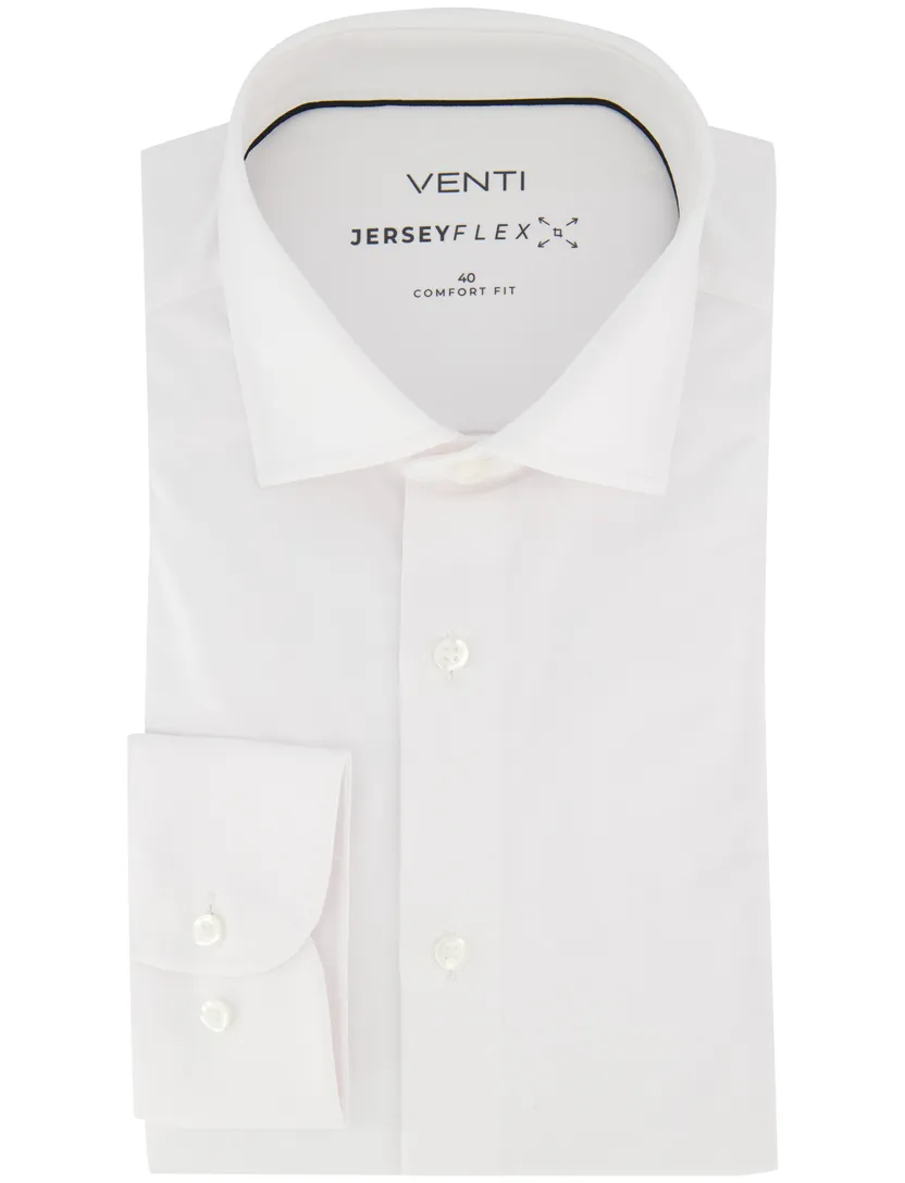 Overhemd Venti wit lange mouw semi-wide spread
