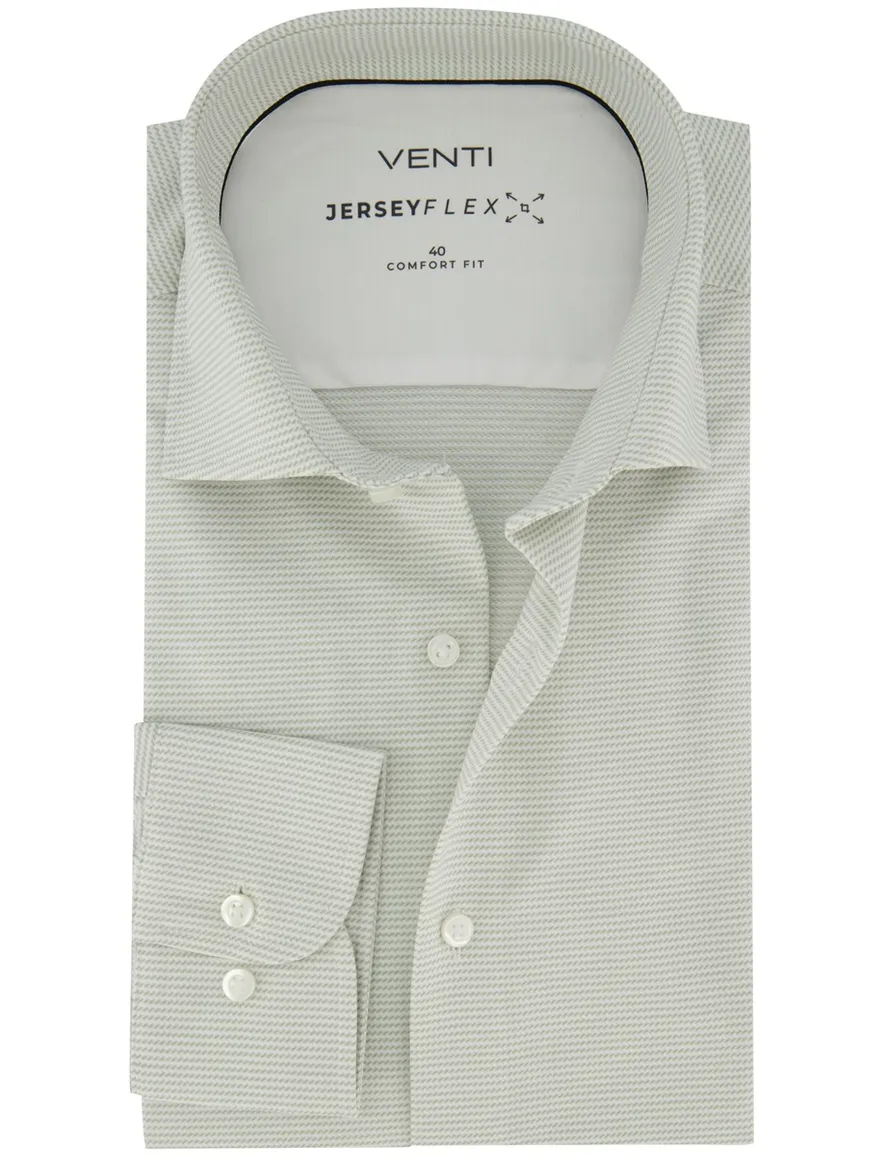 Comfort fit Venti overhemd lange mouw groen