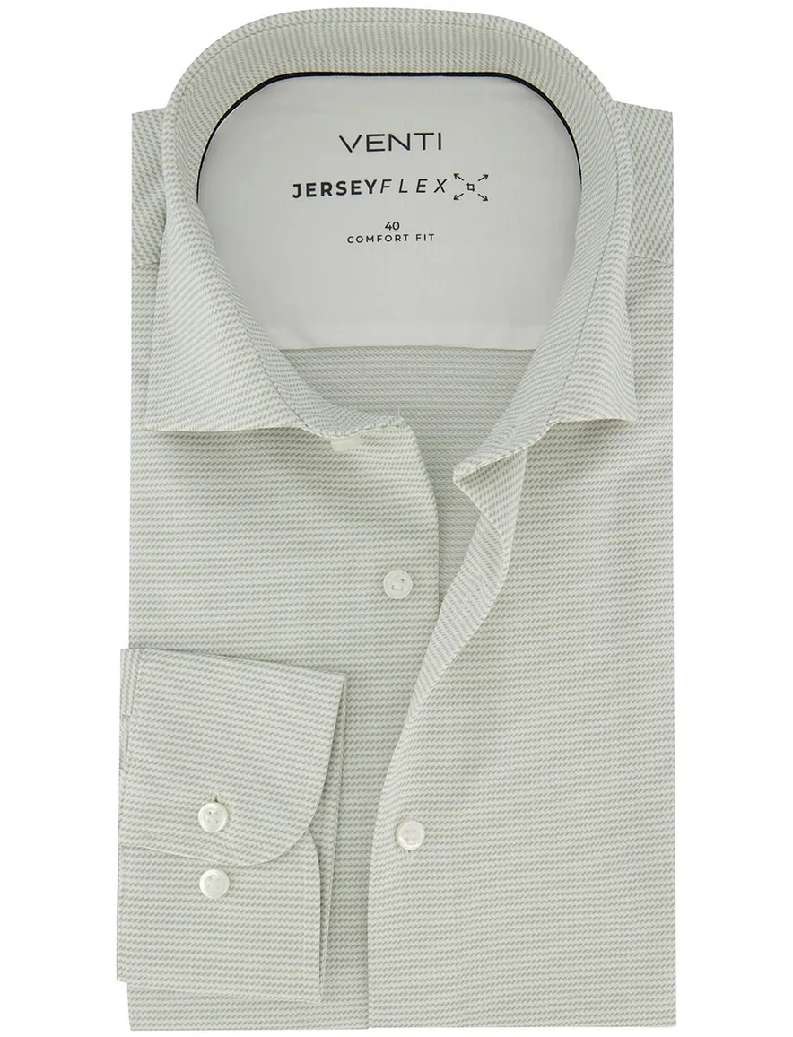 Comfort fit Venti overhemd lange mouw groen