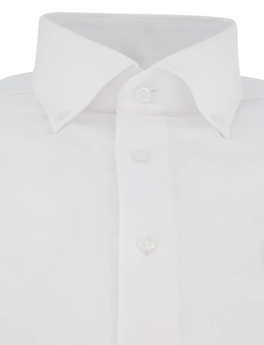 Venti Comfort Fit overhemd wit lichte knoop