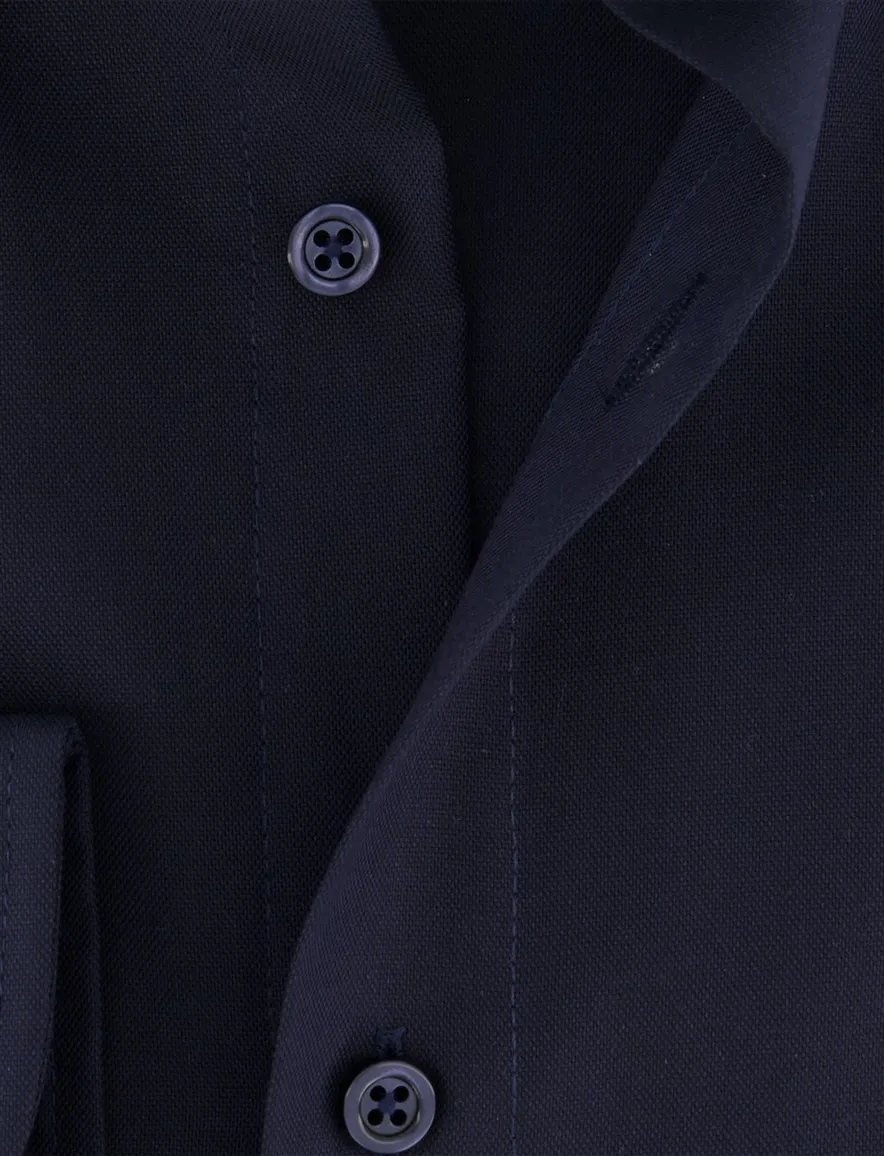 Venti Comfort Fit overhemd donkerblauw button down