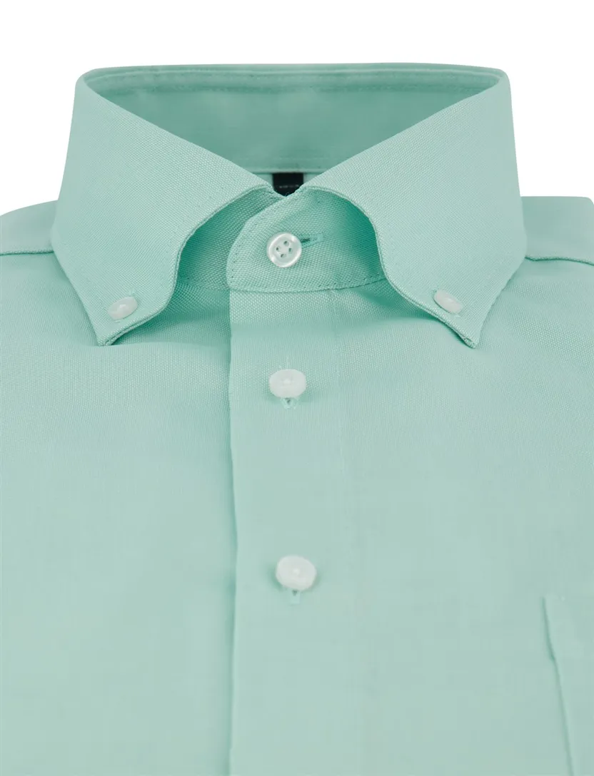 Overhemd Venti lange mouwen casual comfort fit turquoise strijkvrij
