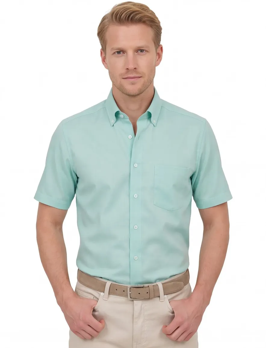 Venti Comfort Fit overhemd groen