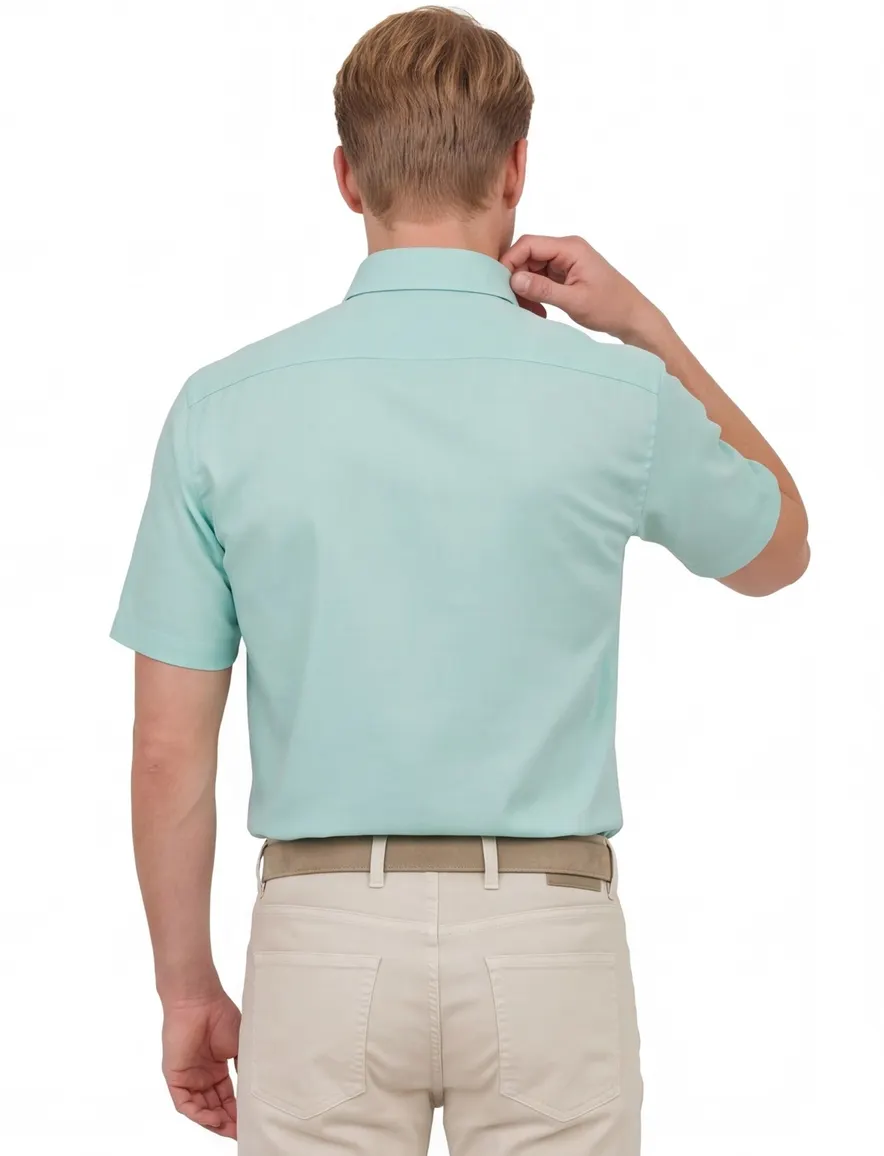 Venti Comfort Fit overhemd groen