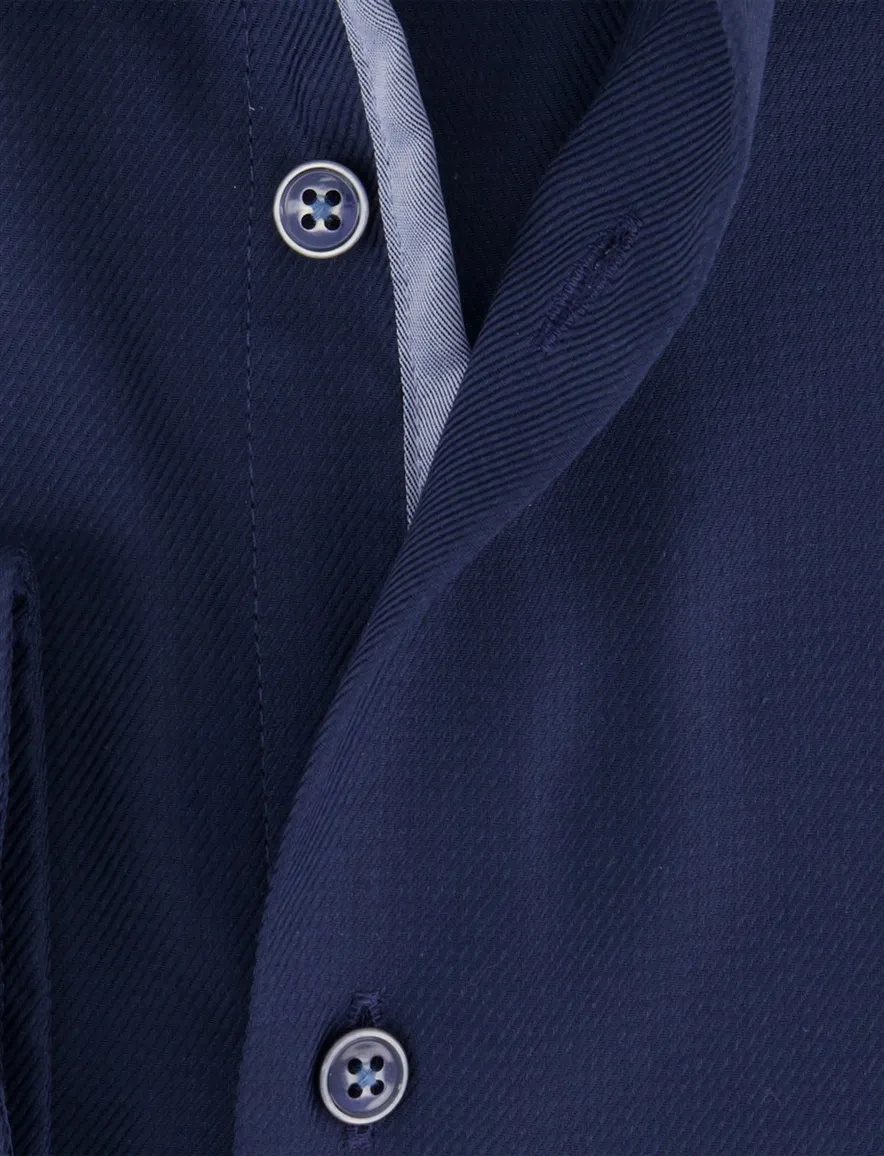 Comfort fit Venti lange mouwen donkerblauw overhemd strijkvrij
