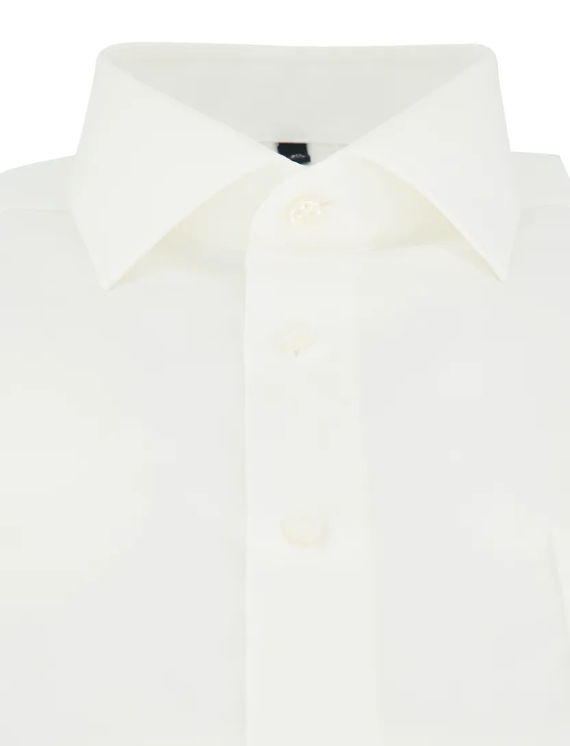 wit comfort fit overhemd Venti borstzak 100% katoen strijkvrij