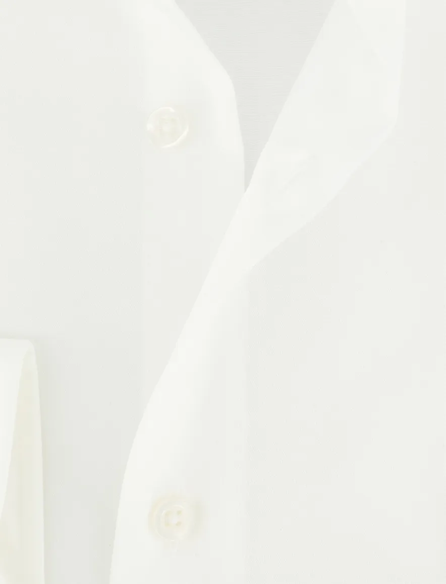 overhemd wit Venti comfort fit semi-wide collar strijkvrij
