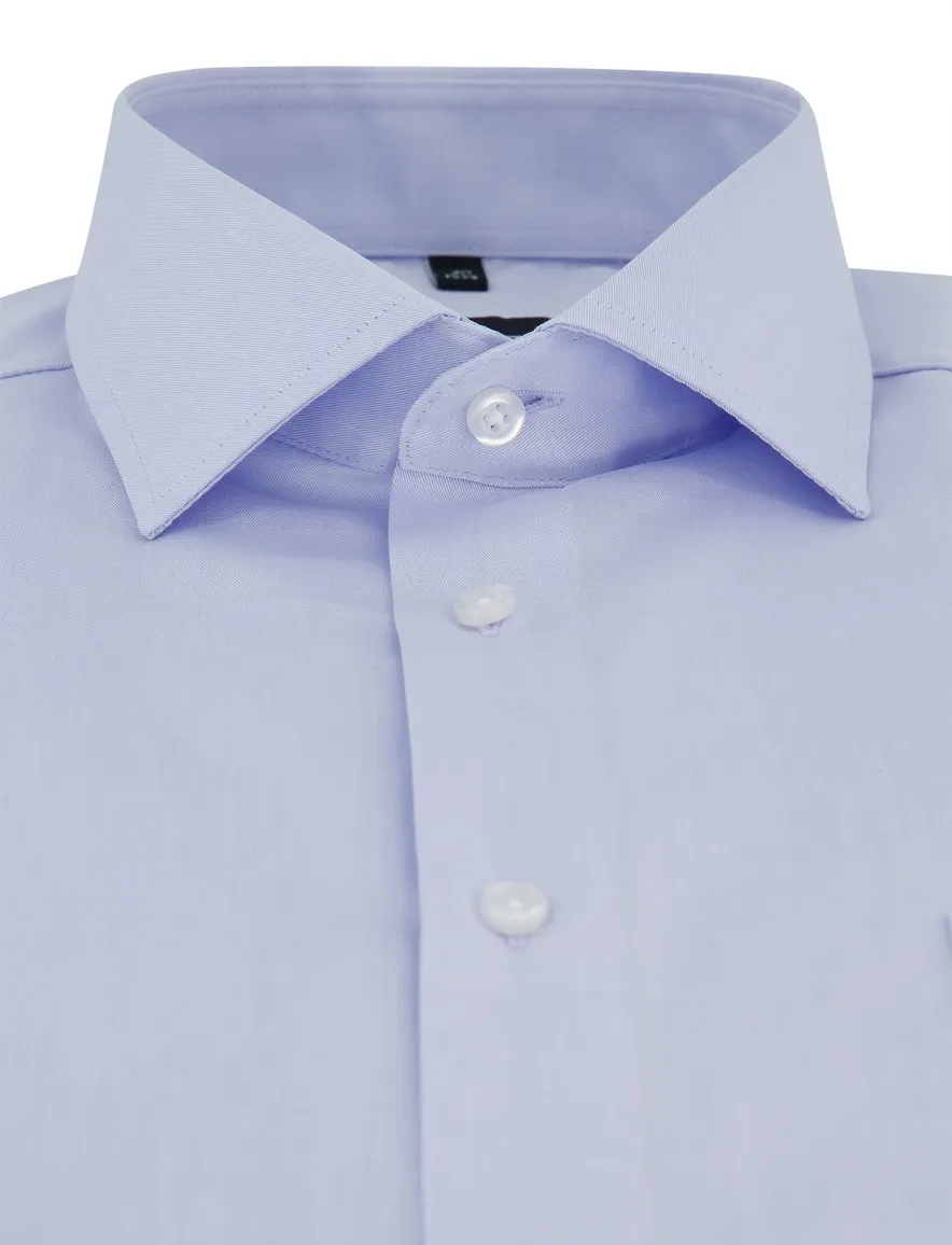 Overhemd Venti casual fit lichtblauw lange mouw wide collar