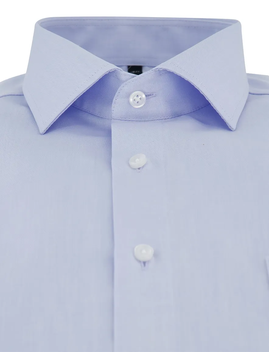 Venti Comfort Fit Overhemd mouwlengte 7 lichtblauw