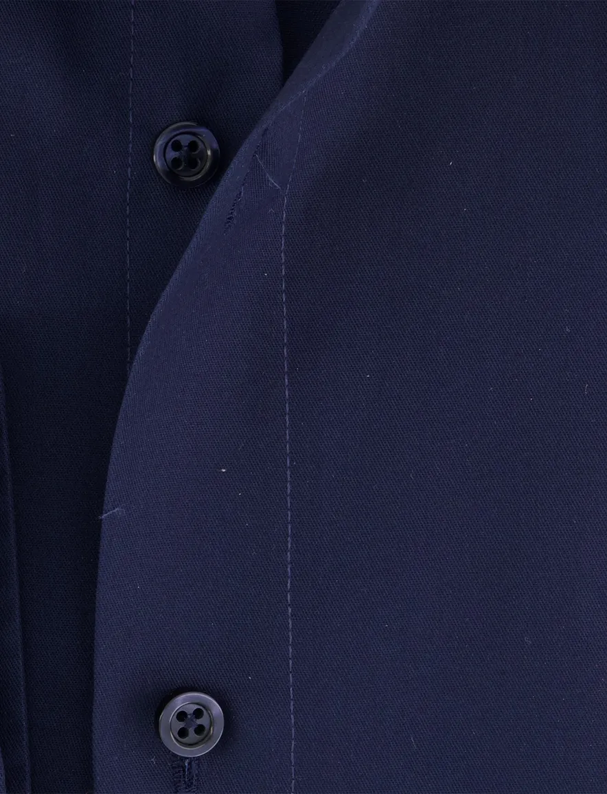 Venti Comfort Fit Overhemd mouwlengte 7 navy comfort fit