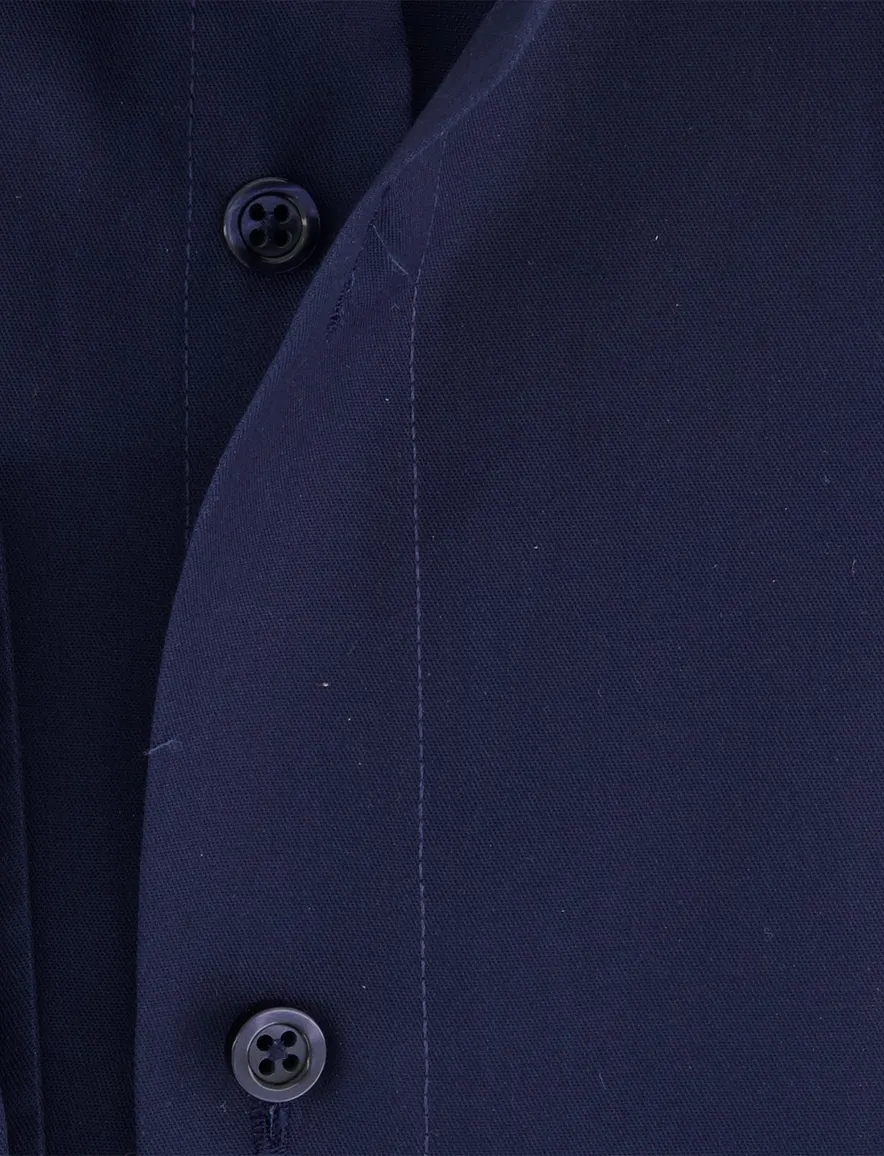 Venti Comfort Fit Overhemd mouwlengte 7 navy comfort fit