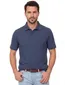 polo blauw Casa Moda korte mouw 2-knoops gemêleerd