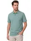 polo turquoise Casa Moda korte mouw 2-knoops gemêleerd