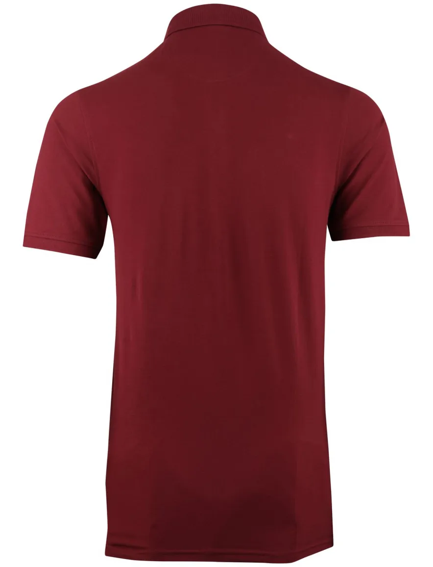 Casa Moda poloshirt bordeaux 2-knoops