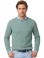 Gebreide groene Casa Moda trui met ronde hals