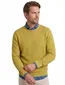 Trui Casa Moda ronde hals gebreid geel
