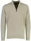 Trui Casa Moda half zip gebreid beige