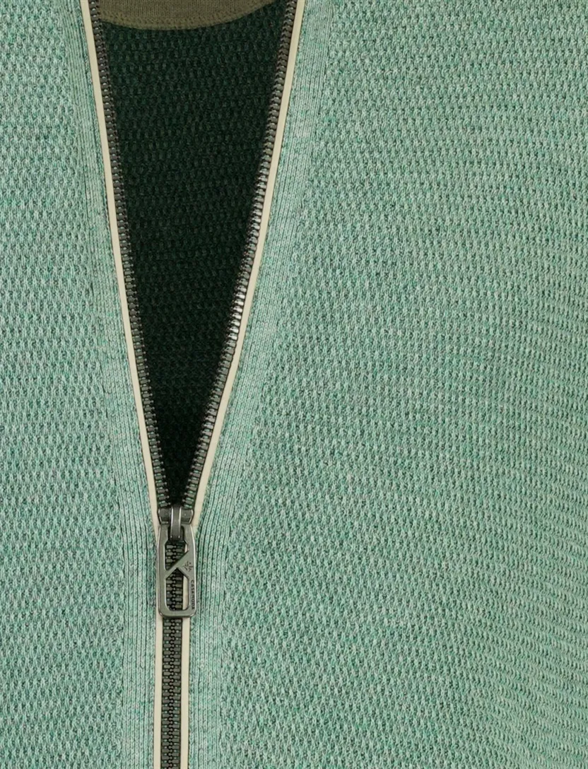 Groen gebreid Casa Moda vest