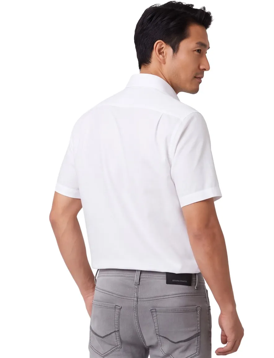 Overhemd met donkere knopen Venti comfort fit wit