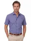 Strijkvrij overhemd Venti comfort fit blauw met borstzak