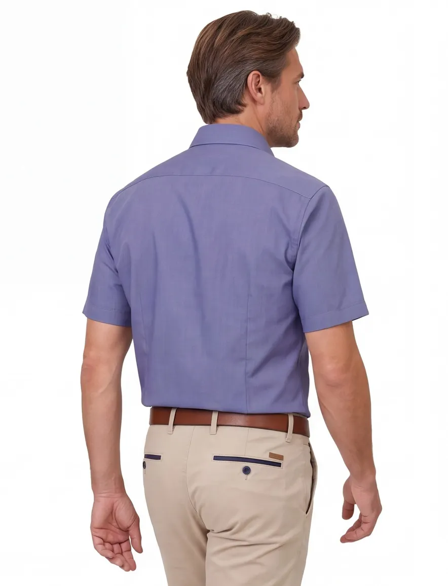 Overhemd met donkere knopen Venti comfort fit blauw