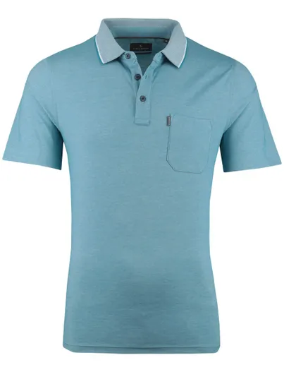 Casa Moda Poloshirt Casa Moda blauw normale fit katoen