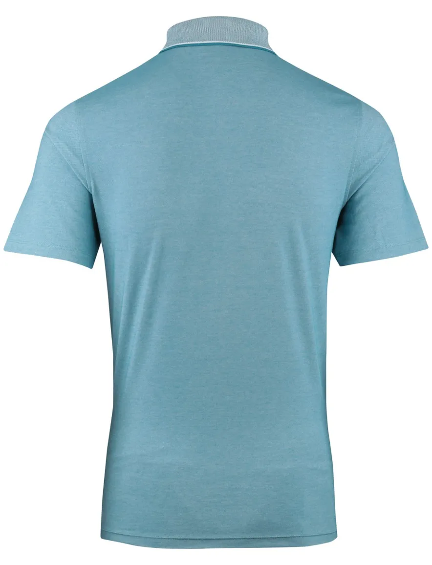 Poloshirt Casa Moda blauw normale fit katoen