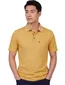 Polo Casa moda geel wijde fit 3 knopen