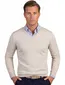 Maerz trui beige v hals gemeleerd