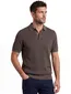 Poloshirt groen Profuomo korte mouw 3 knoopjes normale fit