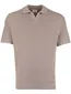 Beige poloshirt Profuomo normale fit v hals