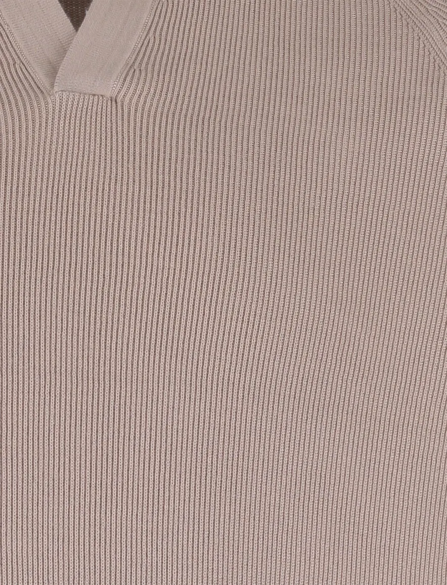 Profuomo polo beige met boord