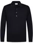Profuomo polo lange mouw navy
