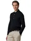 Poloshirt Profuomo navy structuur 3 knopen