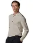 Profuomo polo lange mouw gebroken wit
