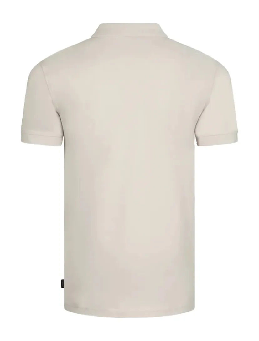 polo korte mouw beige effen Cavallaro Mielos