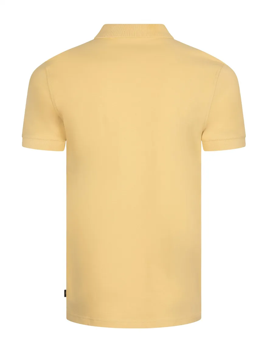 Cavallaro Mielos Polo geel korte mouw