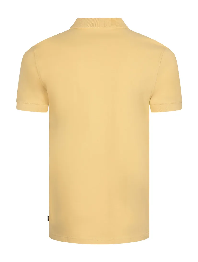 gele polo korte mouw Cavallaro Mielos regular fit