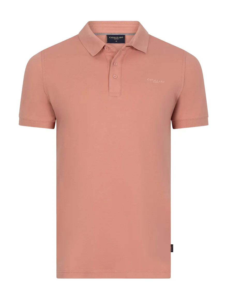 Cavallaro Mielos Polo koraal roze korte mouw
