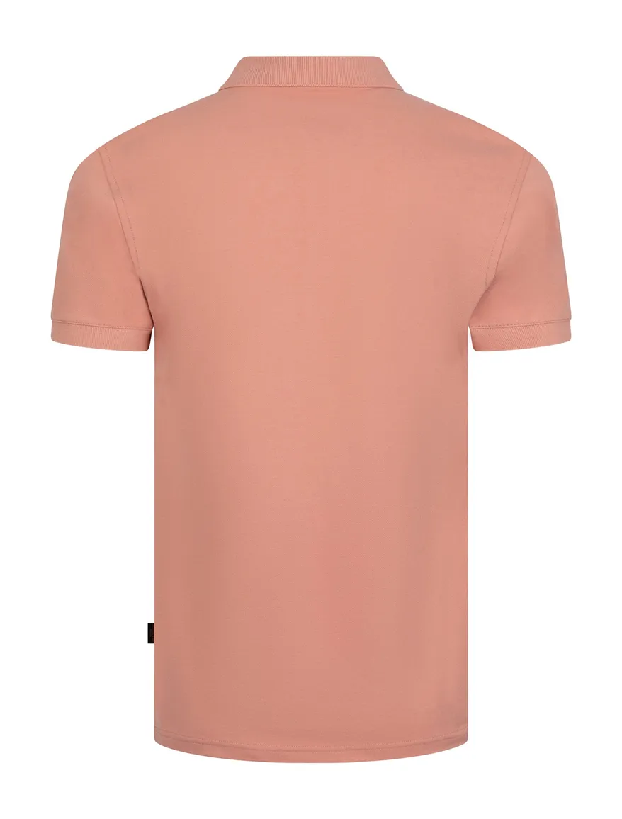 Cavallaro Mielos Polo koraal roze korte mouw