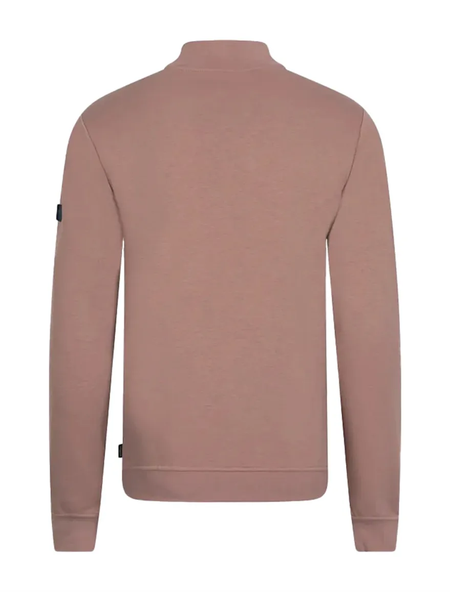 Cavallaro Diagono half zip roze trui