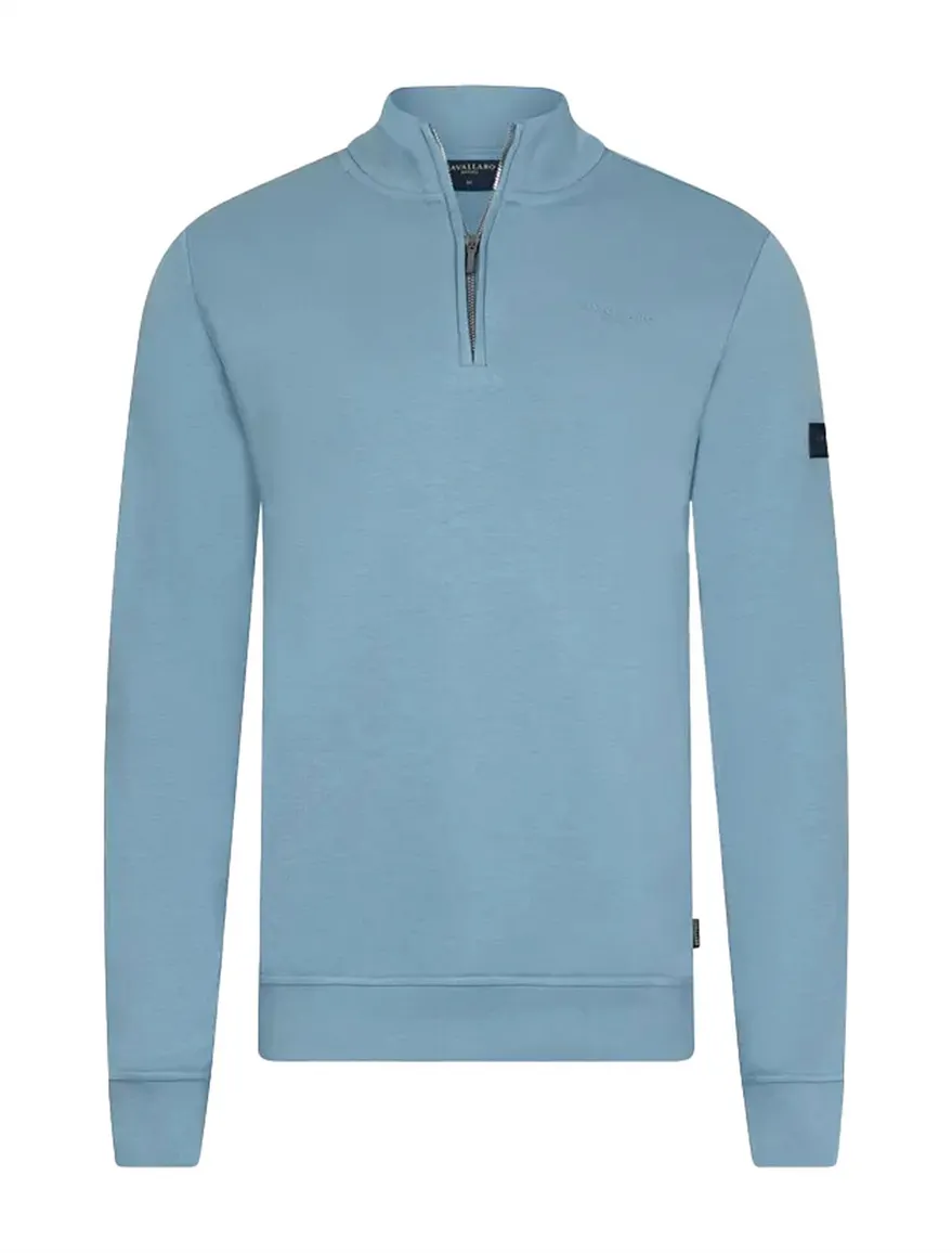 Cavallaro Diagono Half Zip trui blauw