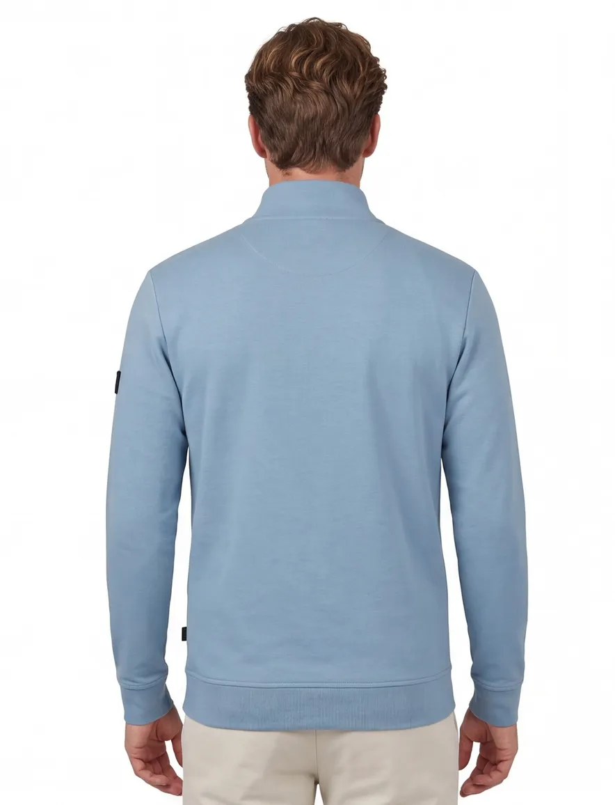 Cavallaro Diagono Half Zip trui blauw