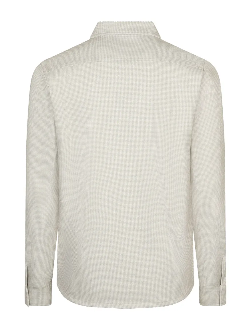 Cavallaro Ponzo overshirt geprint normale fit creme