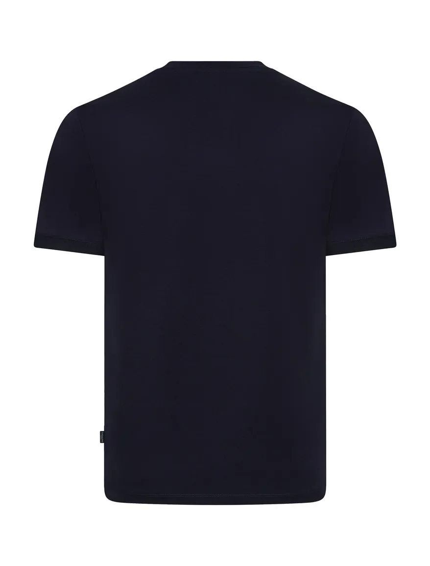 Cavallaro Darione t-shirt donkerblauw katoen ronde hals