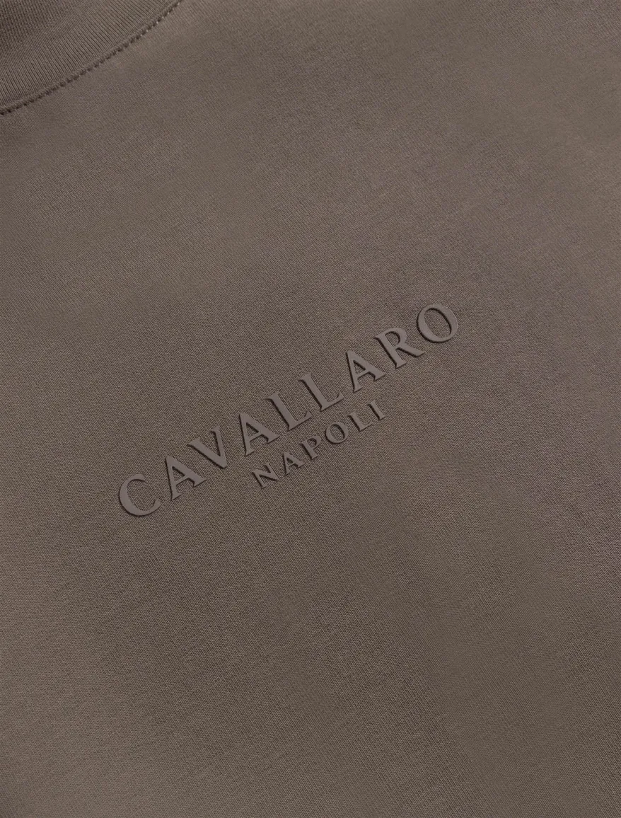 Cavallaro Darione t-shirt bruin katoen