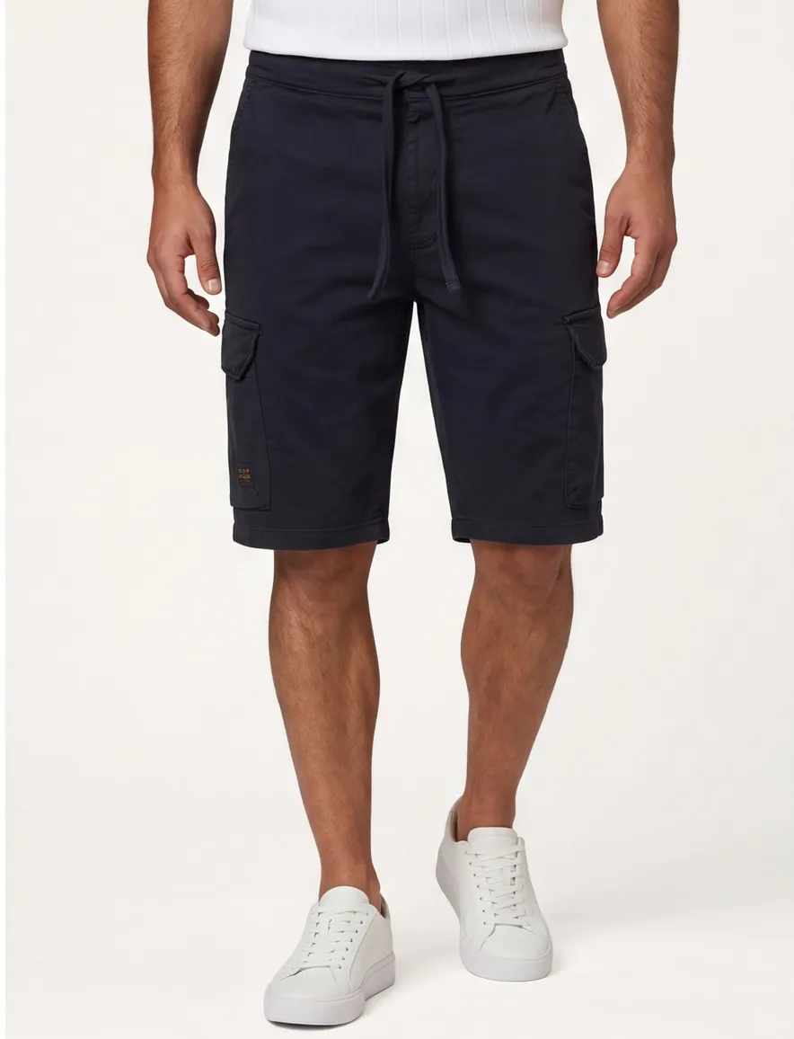 Camel Active bermuda donkerblauw katoen