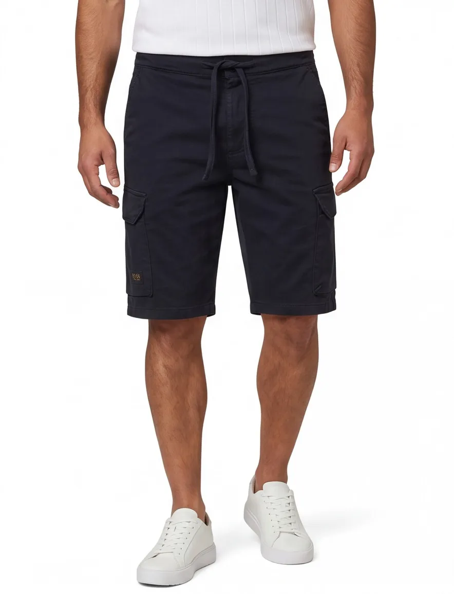 Camel Active bermuda donkerblauw katoen