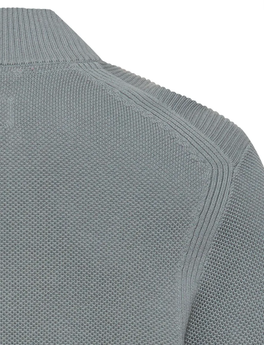 Camel active vest grijs knitted