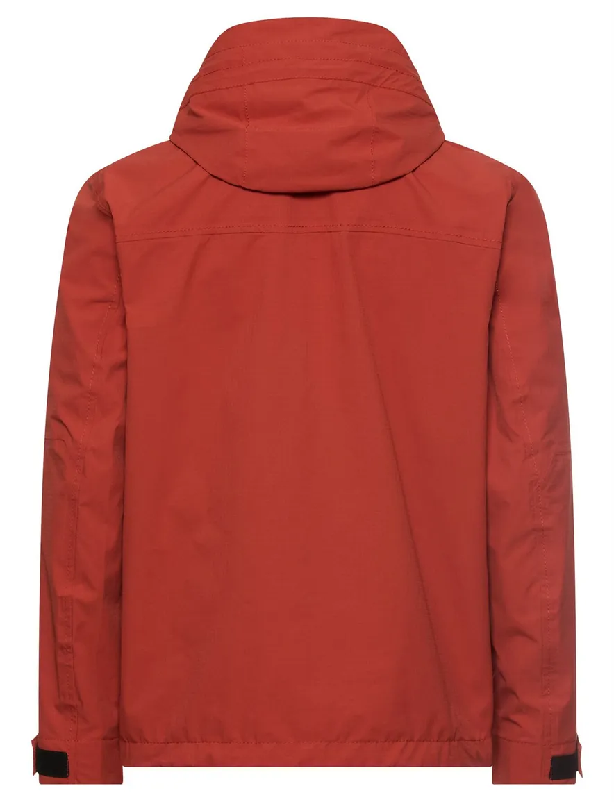 Camel active parka jas rood dubbele borstzak